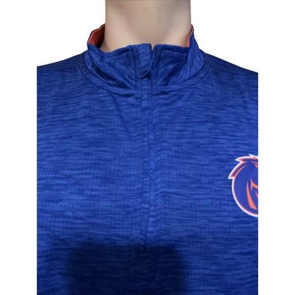 NEW Boise State BSU Broncos Colosseum Blue 1/4 Zip Shirt Men's L - Picture 3 of 8